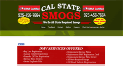 Desktop Screenshot of calstatesmog.net